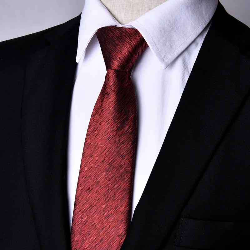 NEW Paisley Zipper Ties for Men 7CM Skinny Neck Tie Solid Striped Neckties Men's Automatic Zipper Tie Blue Lazy Ties
