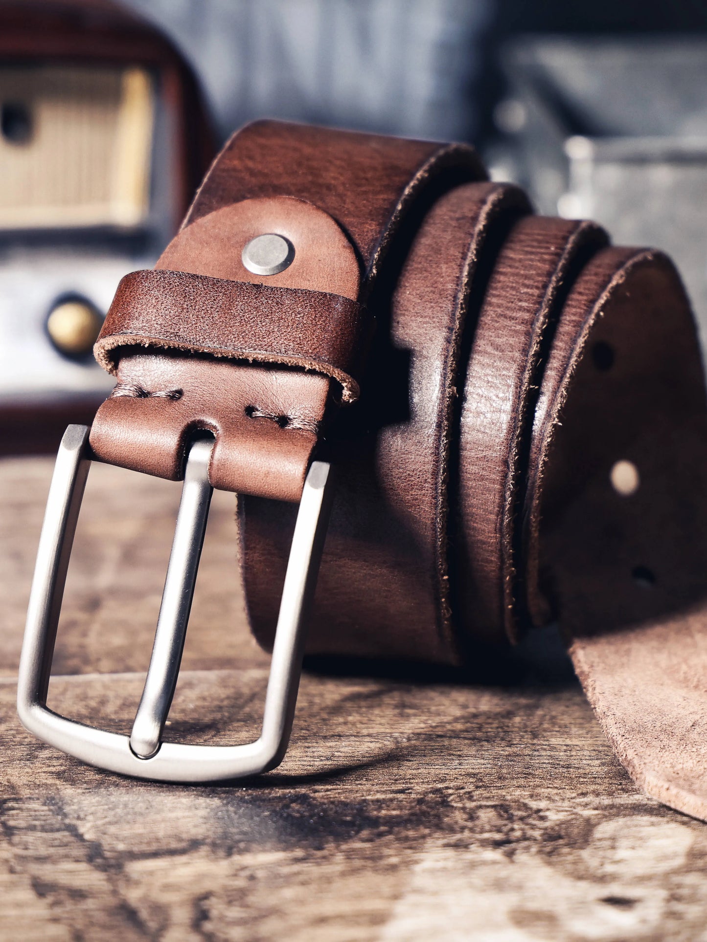 Retro Casual Cowhide Genuine Leather Men's Pin Buckle Belt, StudentBelt, Simple Classic Belt