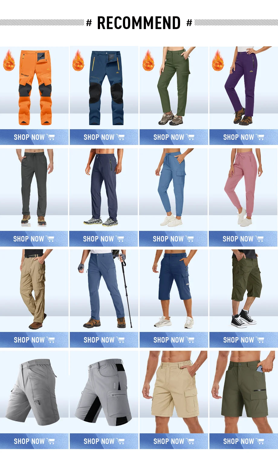 TACVASEN Summer Lightweight Trousers Mens Fishing Pants Outdoor Hiking Nylon Quick Dry Pockets Cargo Pants Casual Work Trousers