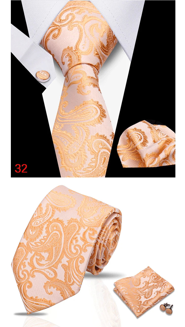 HUISHI 3-Pieces Blue Business Men's Tie Set Handmade NeckTie Men Formal Luxury Wedding High Quality Gravata Suit Accessories