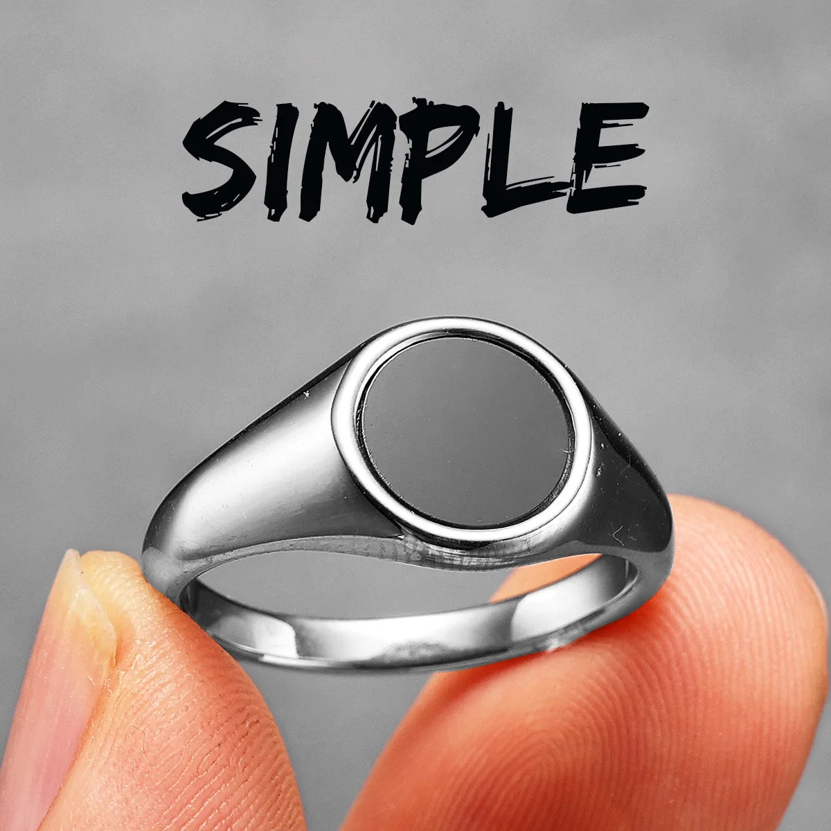 Luxury Aesthetic Shell Men Rings Stainless Steel Women Jewelry Simple Punk Rock Cool Stuff Fashion Accessories Gift Wholesale