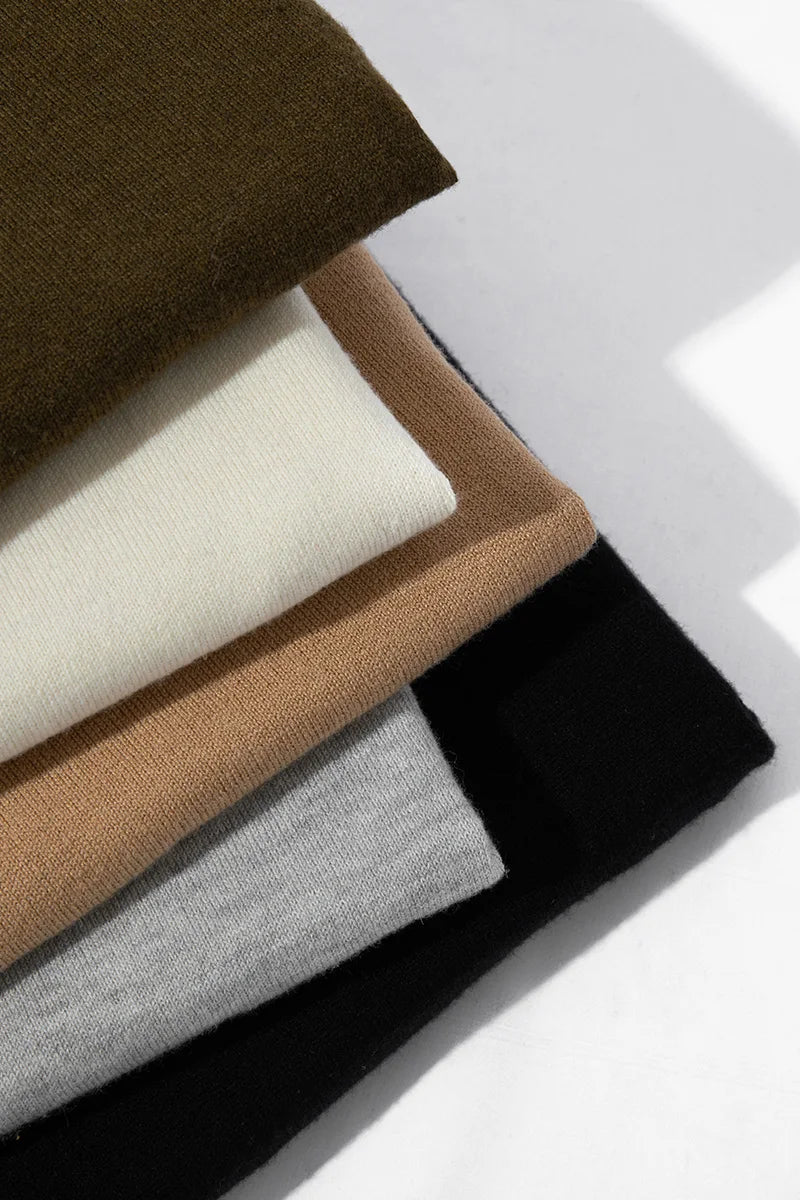 Summer Classic Men Knitwear Silk Wool Blend Sweater Pullover Polo Neck T-Shirt Short Sleeved Cool High-Quality Clothing Tops